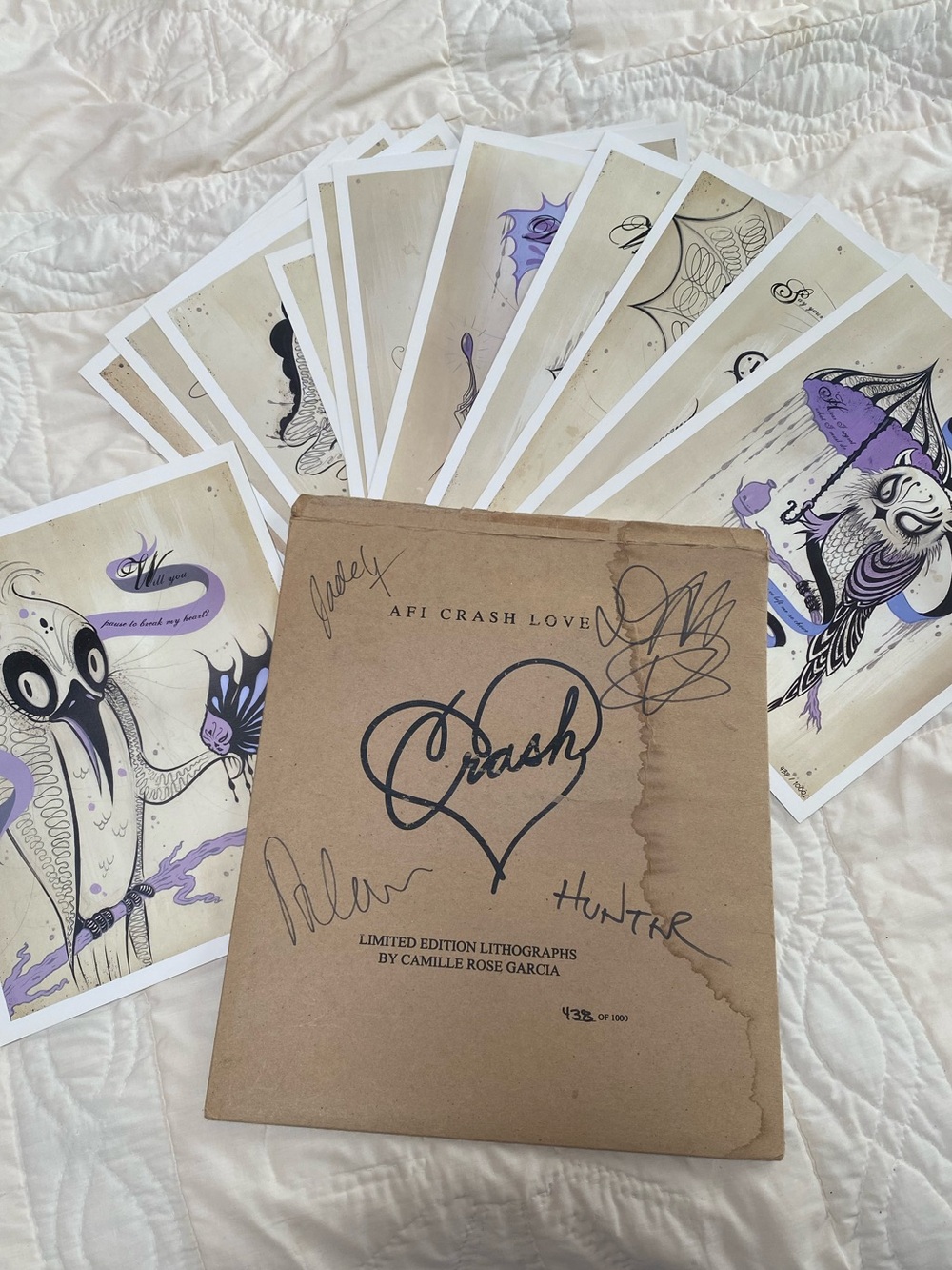 AFI Camille Rose Garcia Crash Love Signed Lithographs Limited Edition